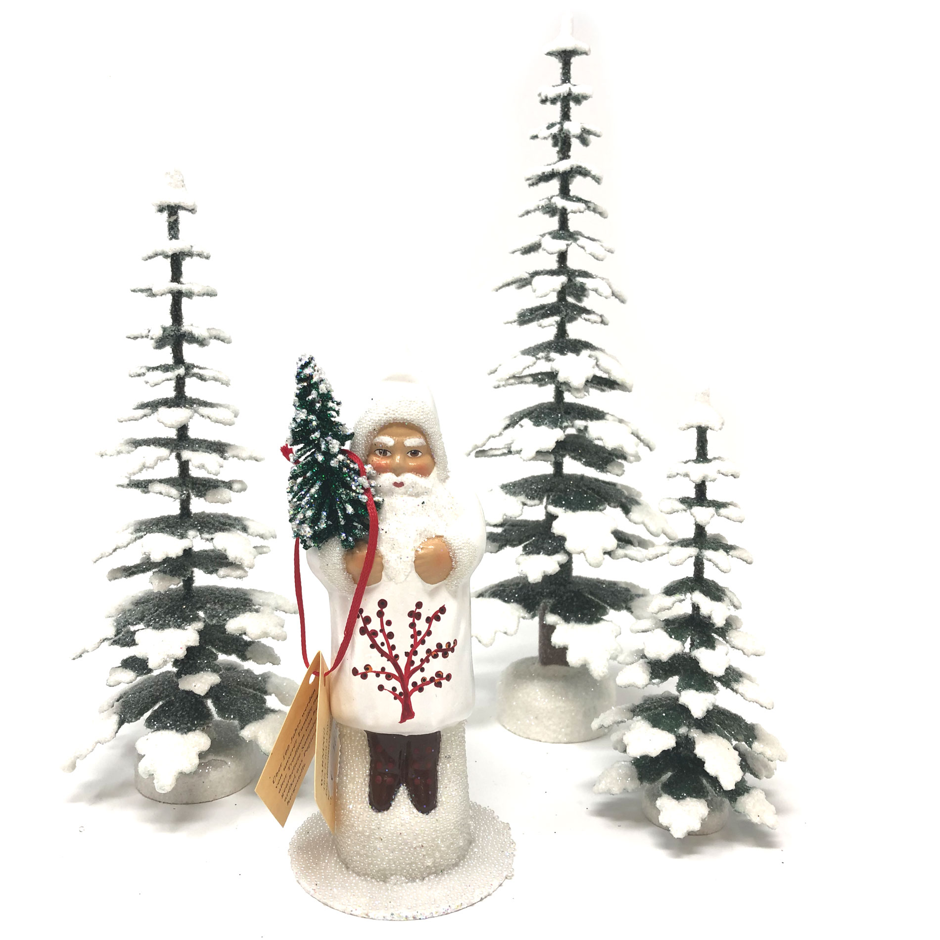 Ino Schaller Weihnachtsbaum verschneit dunkelgrün-weiß Glitzer H.ca. 25 cm von Ino Schaller 