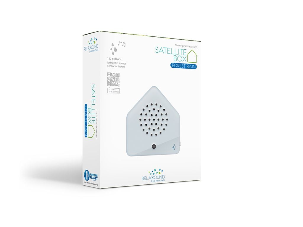 Satellitebox Forest RAIN Classic von Zwitscherbox, Klang: beruhigende Regengeräusche