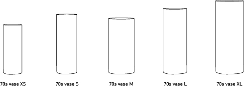 HKliving 70's Vase S, Jupiter, Keramik   