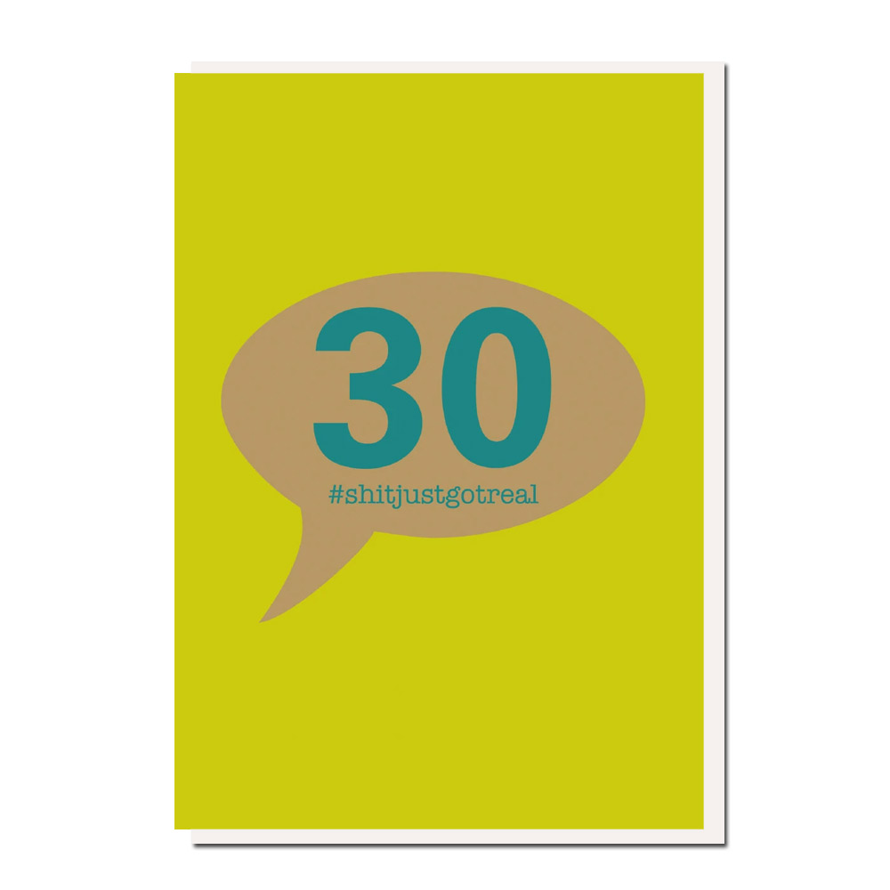 Roger la Borde Doppelkarte "30 "  , Runder Geburtstag 30ster