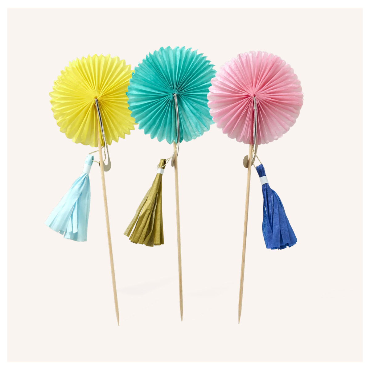 Rice Papier Party-Picker - 6er Pack