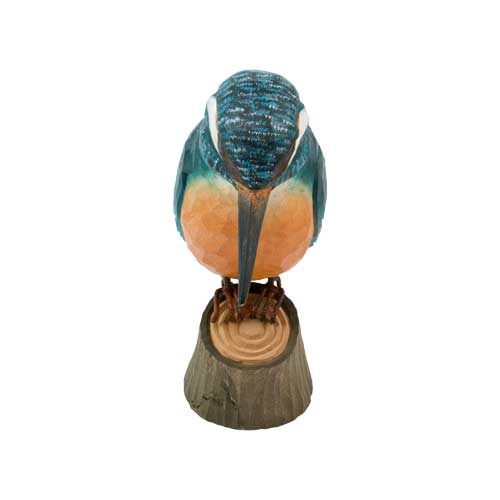 Vogel Eisvogel Lindenholz handgeschnitzt DecoBird