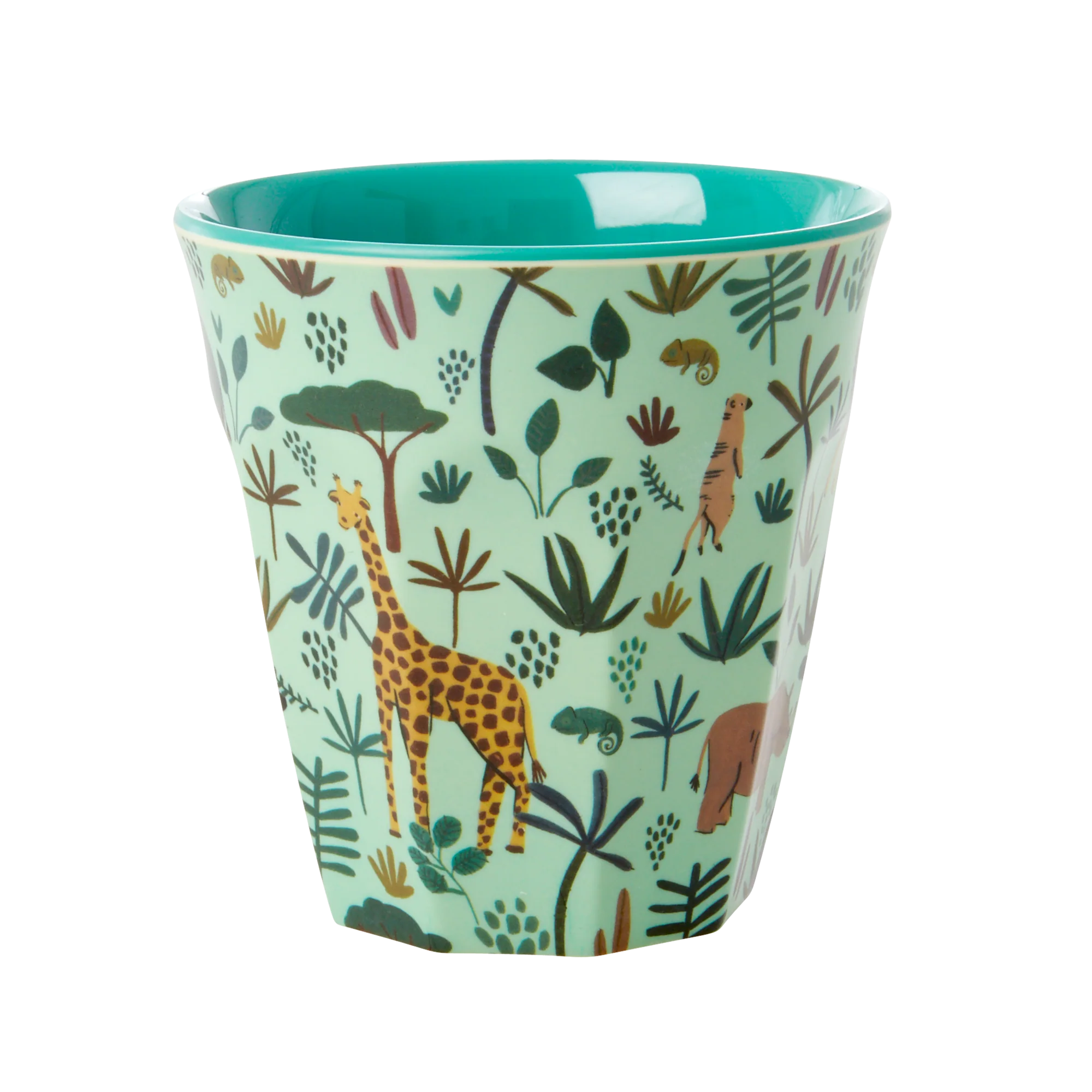 Mittelgroße Kinderbecher - Grün - Jungle Print