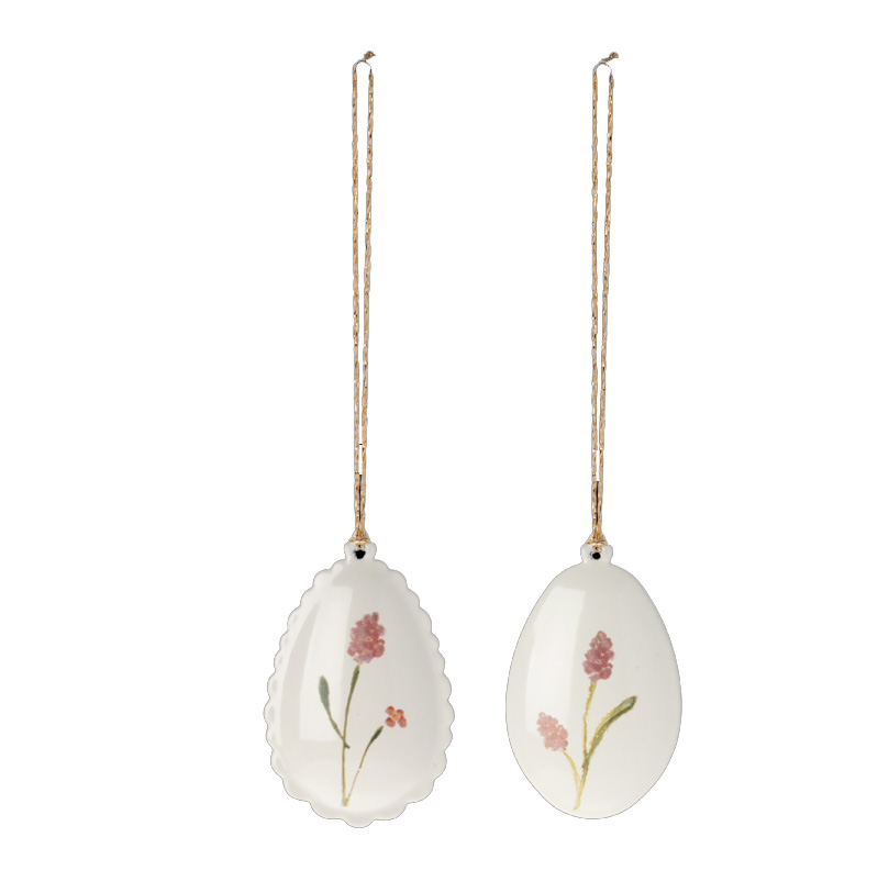 Maileg Anhänger Osterei Ornament No. 2. Rose, Ostern pro Stück