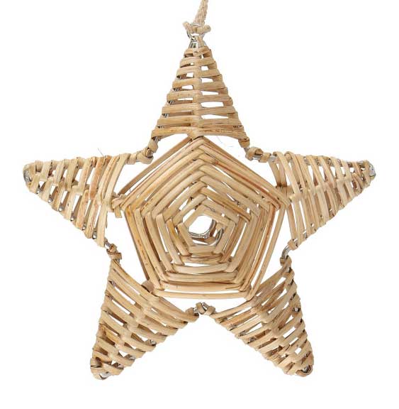 % Naturstern Norik D. ca. 26 cm, natur 