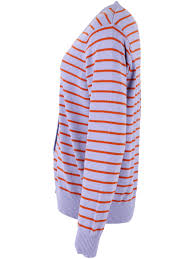 % Danefae Danejolly-Strickjacke aus Baumwolle in hellem Rost/Lila , Größe  L / 40