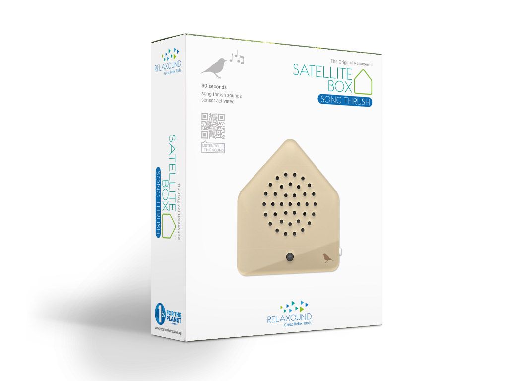 Satellitebox Song Thrush Classic von Zwitscherbox, Klang: Singdrossel-Gesang