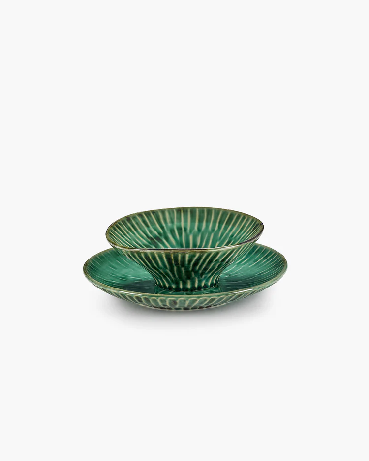  Verde Lanza SUPPENSCHÜSSEL grün von Pascale Naessens, D. ca. 17 cm 