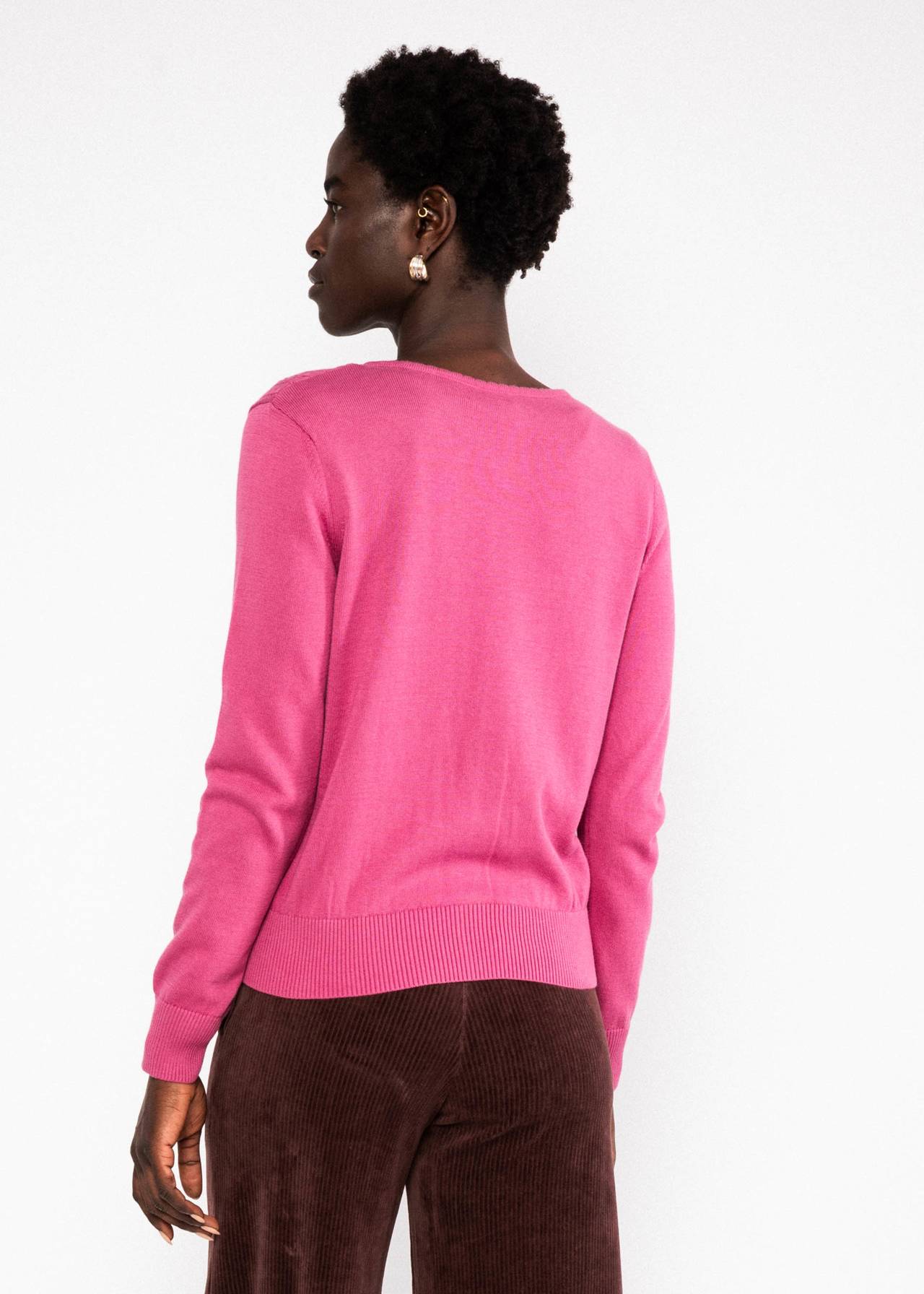 Blutsgeschwister Cardigan Save the Brave, folklore pink knit
