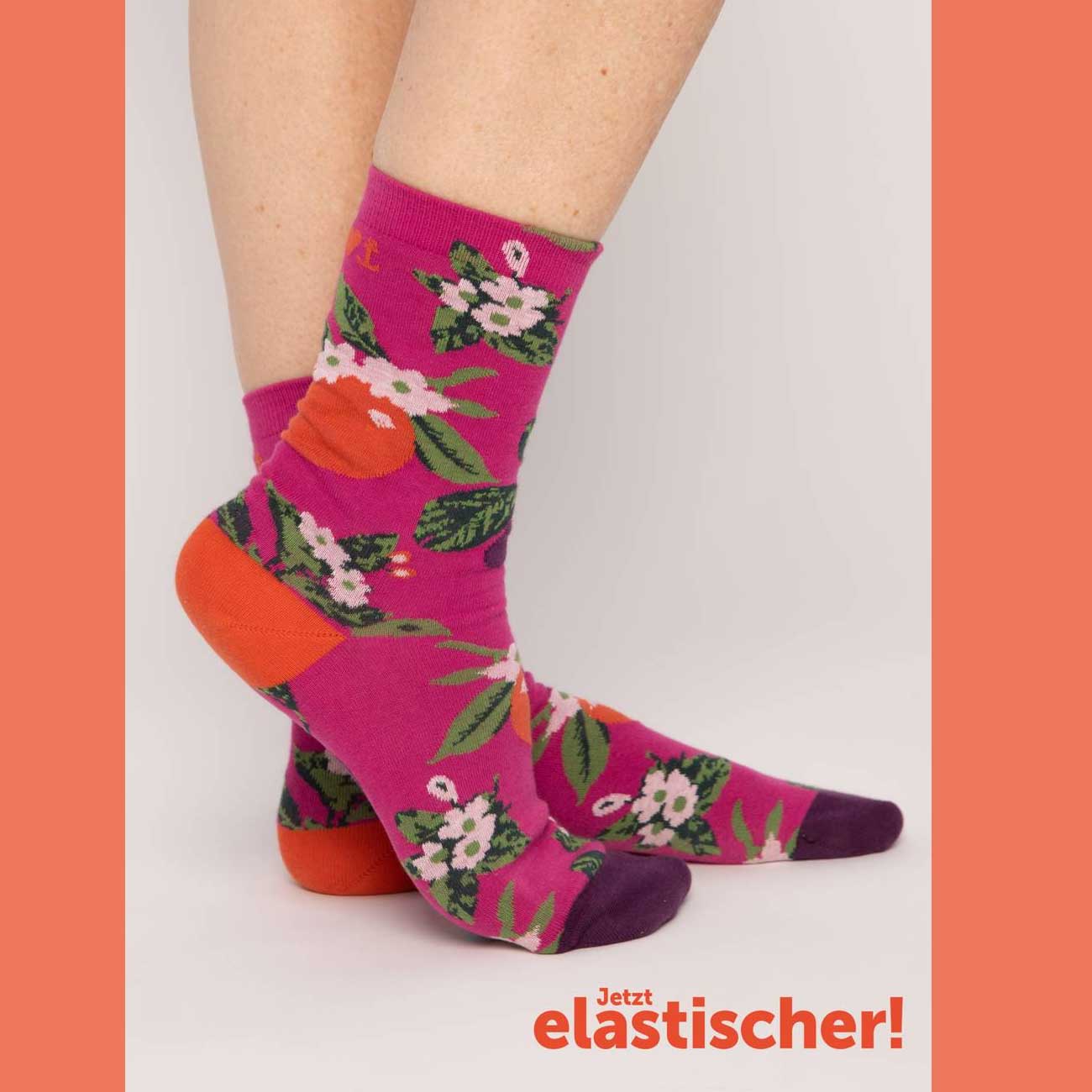  Blutsgeschwister Baumwollsocken Sensational Steps , One Size ( ca. 38 - 40 ),sweet smell of summer 