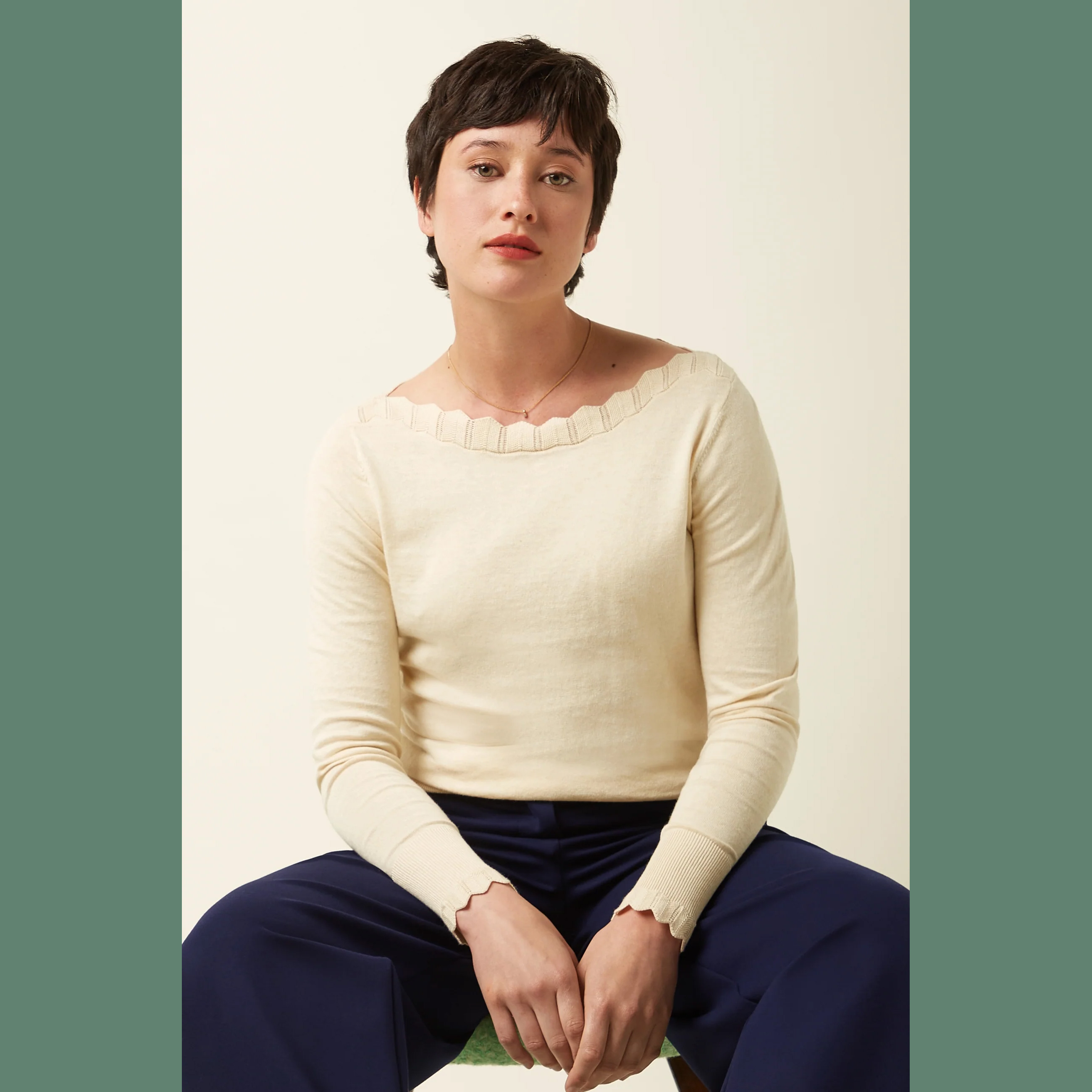 King Louie Audrey Top Cocoon, Farbe Cream 