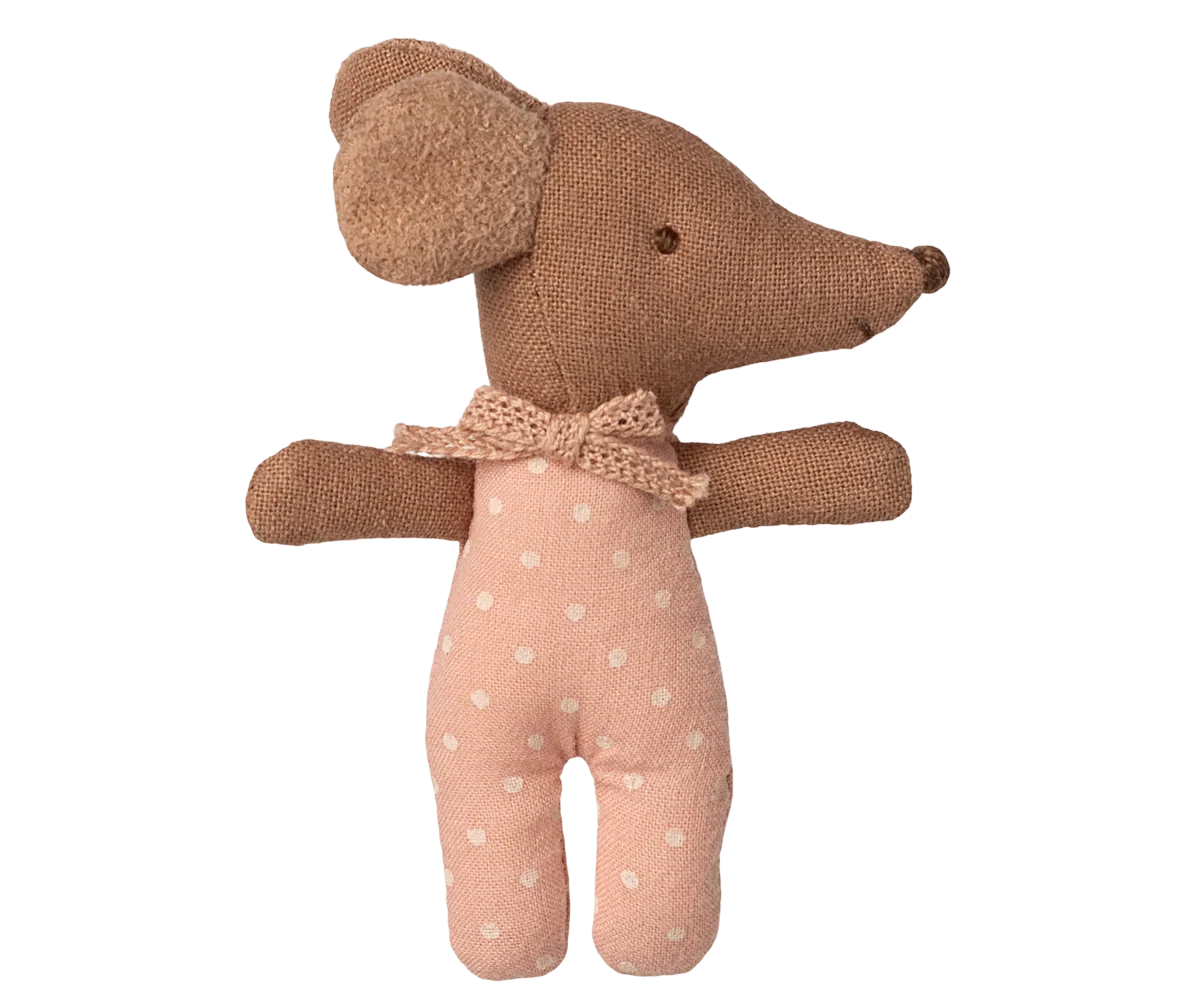 Maileg Schläfrige Babymaus in Matchbox - Rose