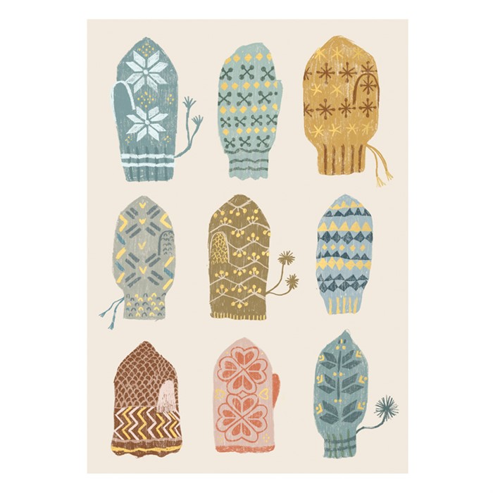  Postkarte "Handschuhe" von timi 