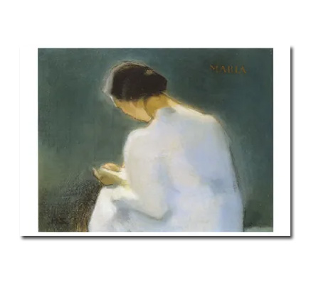 Postkarte Helene Schjerfbeck "Maria, 1909" Kunst 
