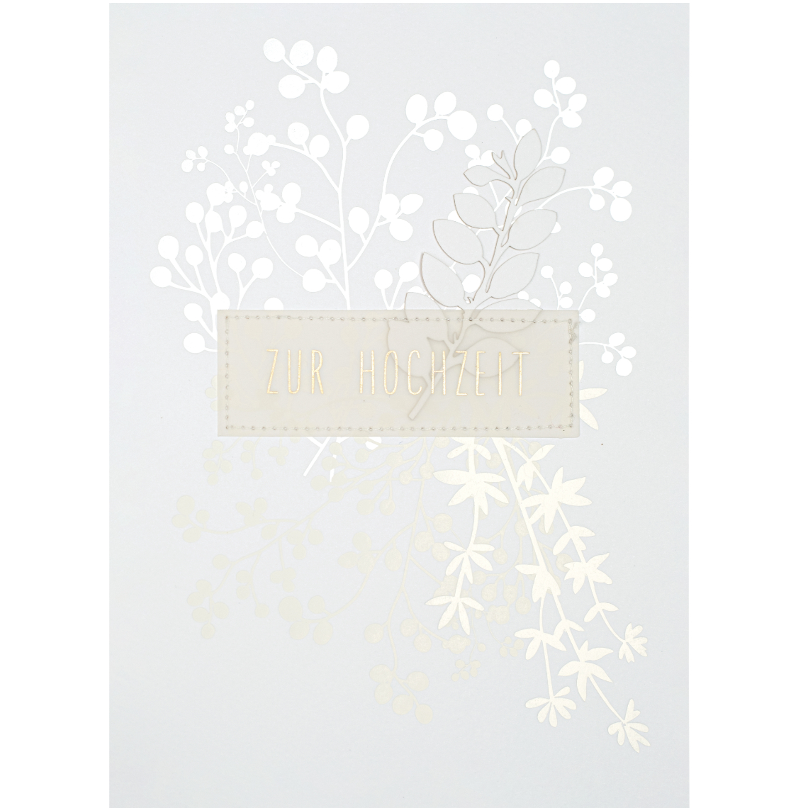 Papierblumenkarte "Zur Hochzeit" XXL