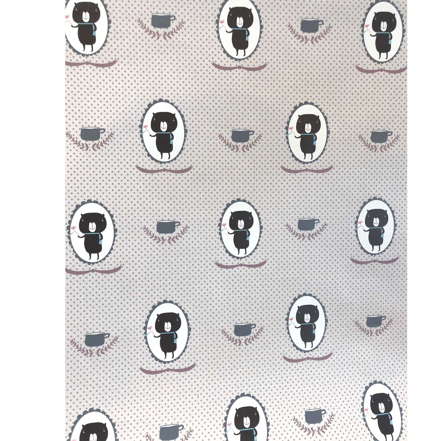 % Geschenkpapier - Hum with me , Dots , ca. 50 x 70 cm   