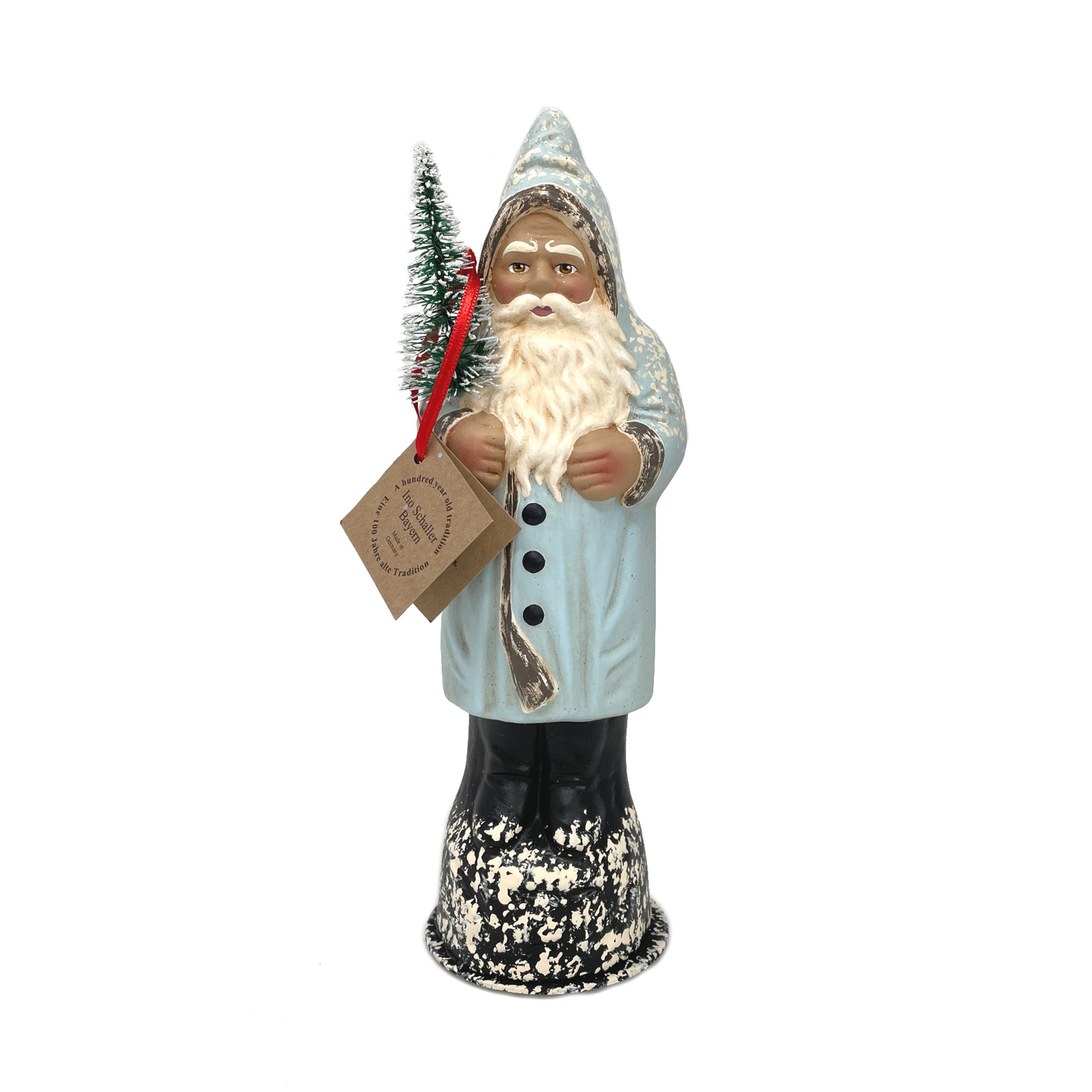 Ino Schaller Santa hellblau alt,  Weihnachtsmann Nostalgie von Ino Schaller 