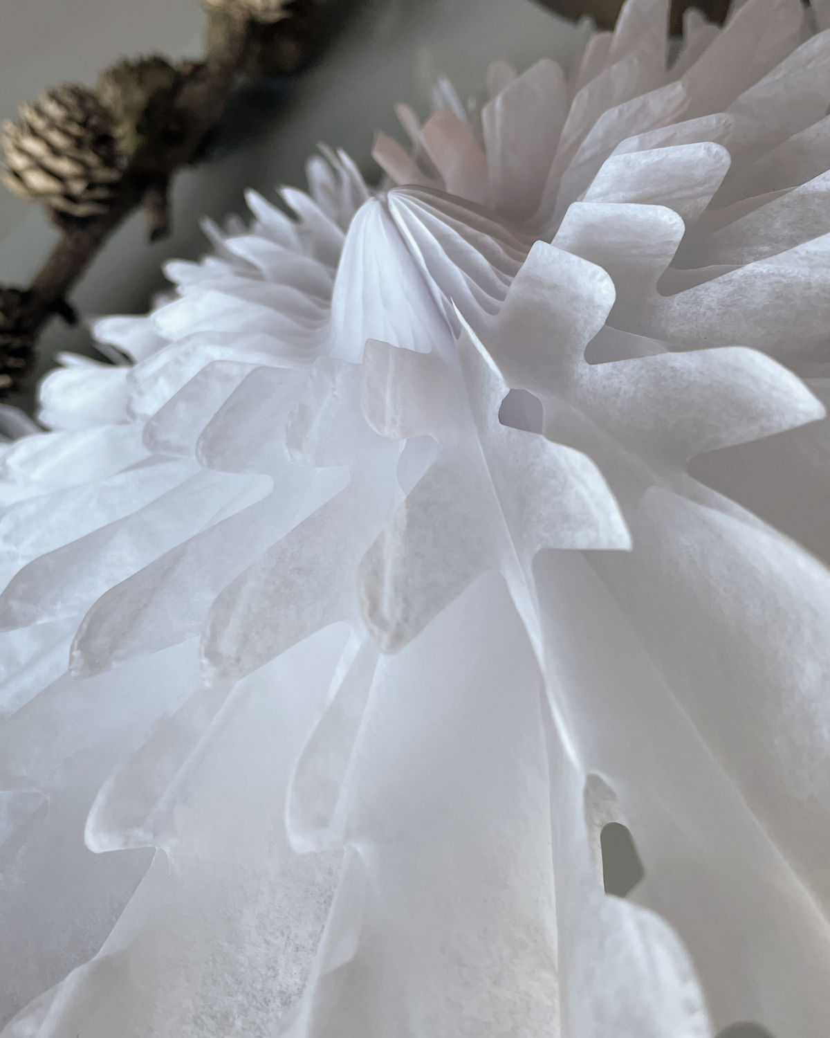 House Doctor XMAS Papierstern FOLD, Weiß, D. ca. 68 cm