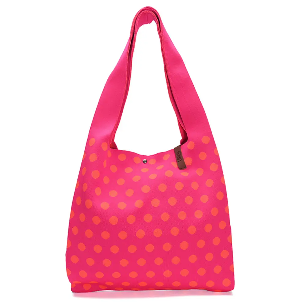 LOT83 Shopper Lois 144, Punkte Pink, ca.  45 x 35 cm