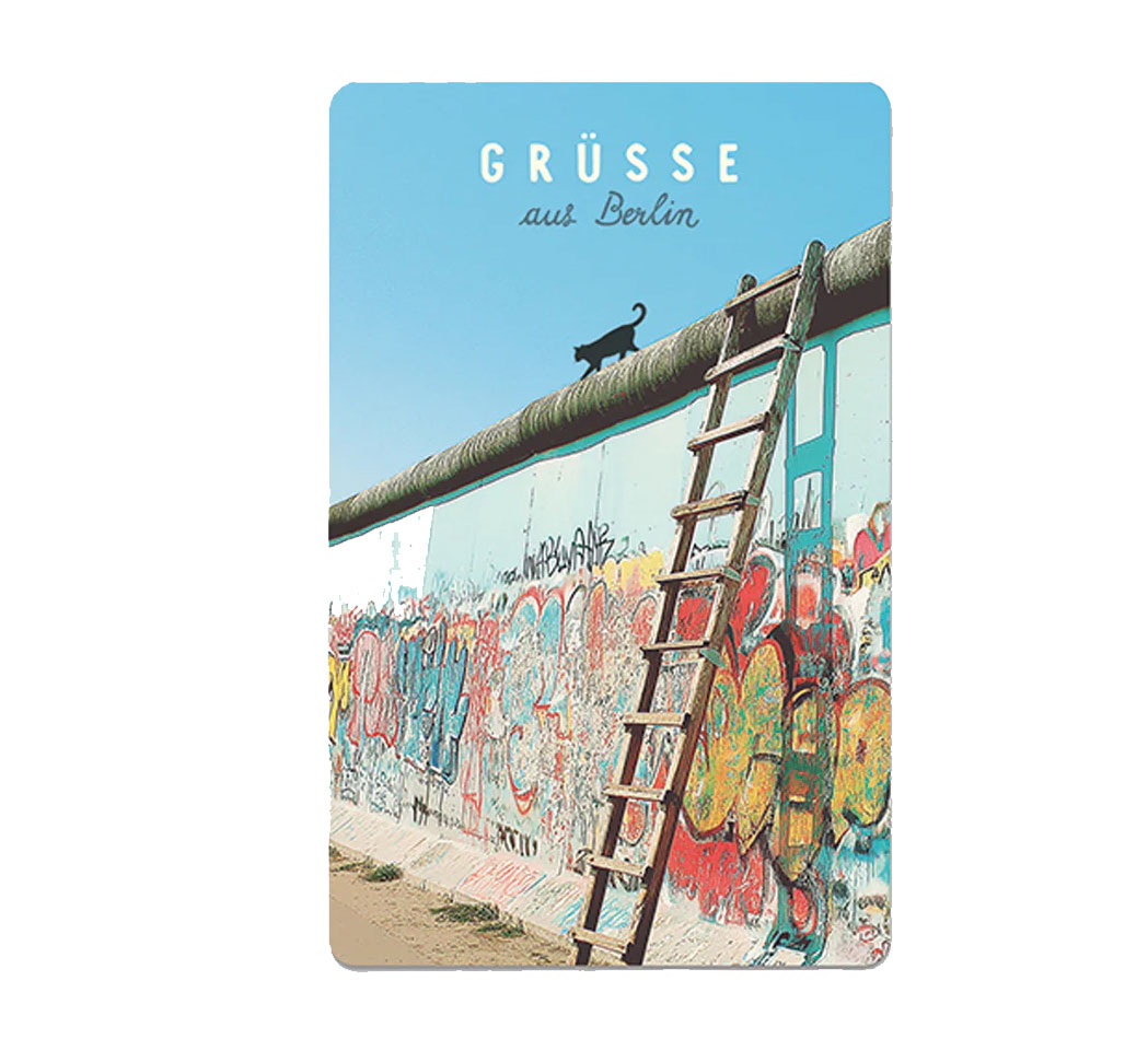 Lunacard Postkarte Berlin  Mauer
