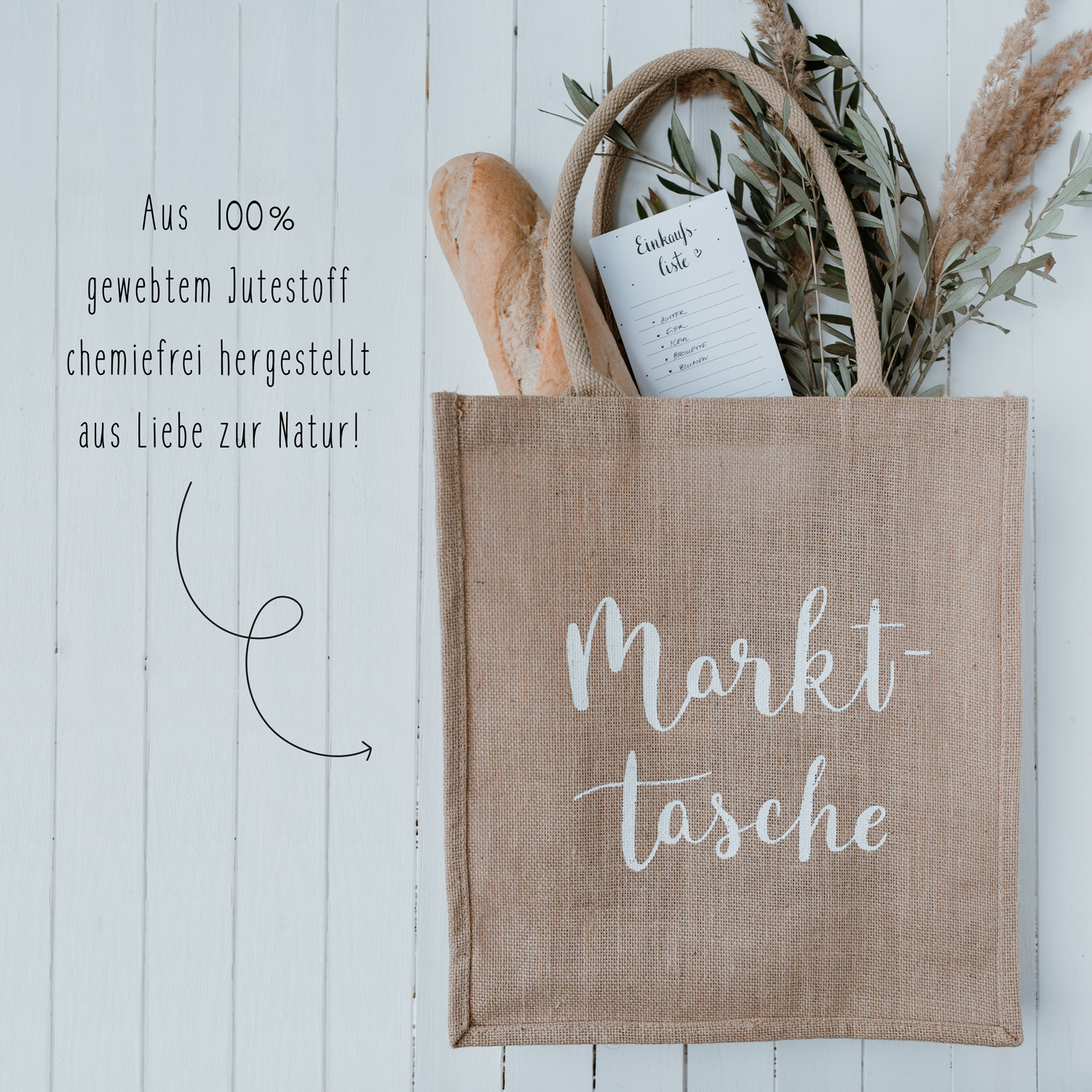 Eulenschnitt  Jute Markttasche , Tasche