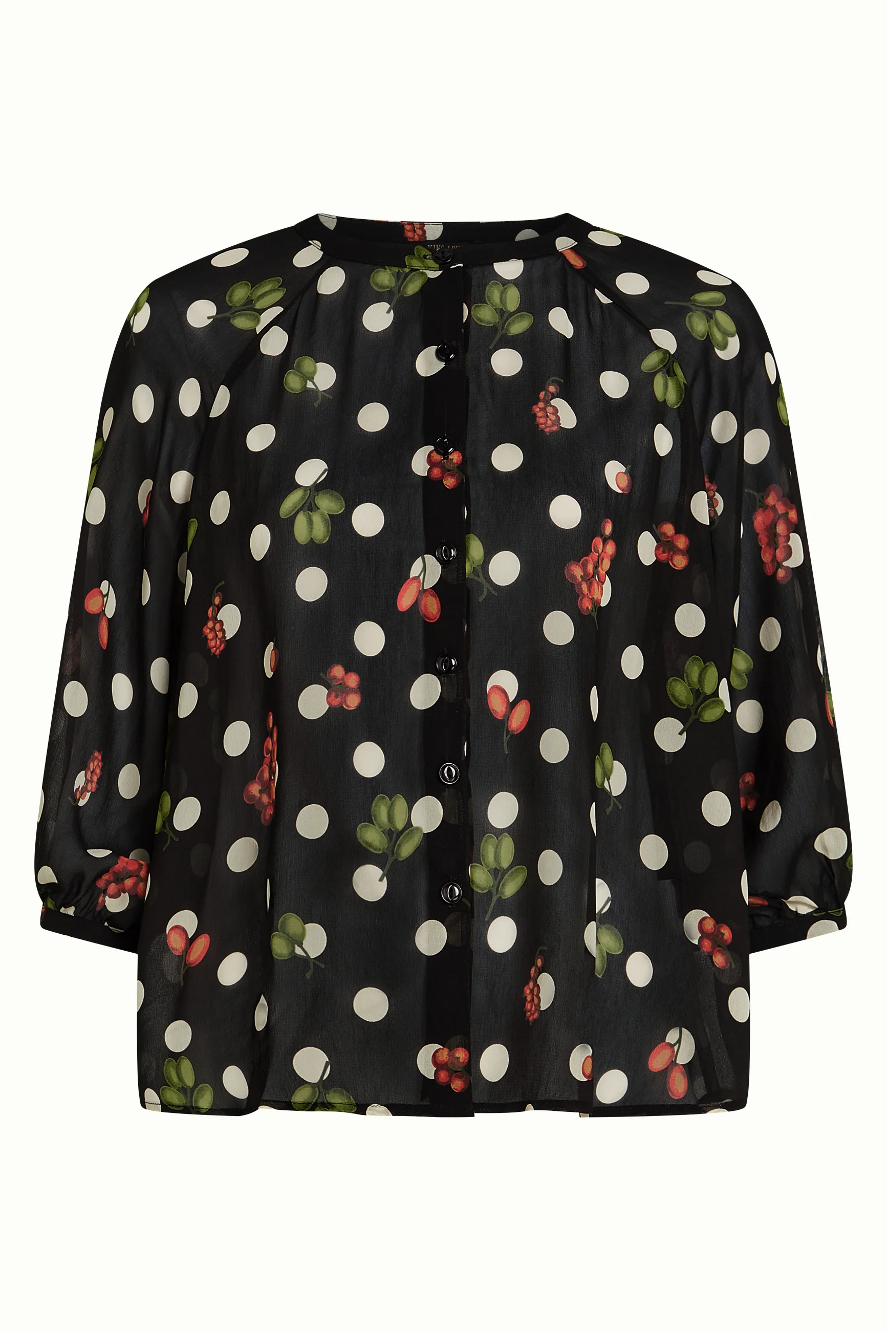 % King Louie Cybil Blouse Briny, Black