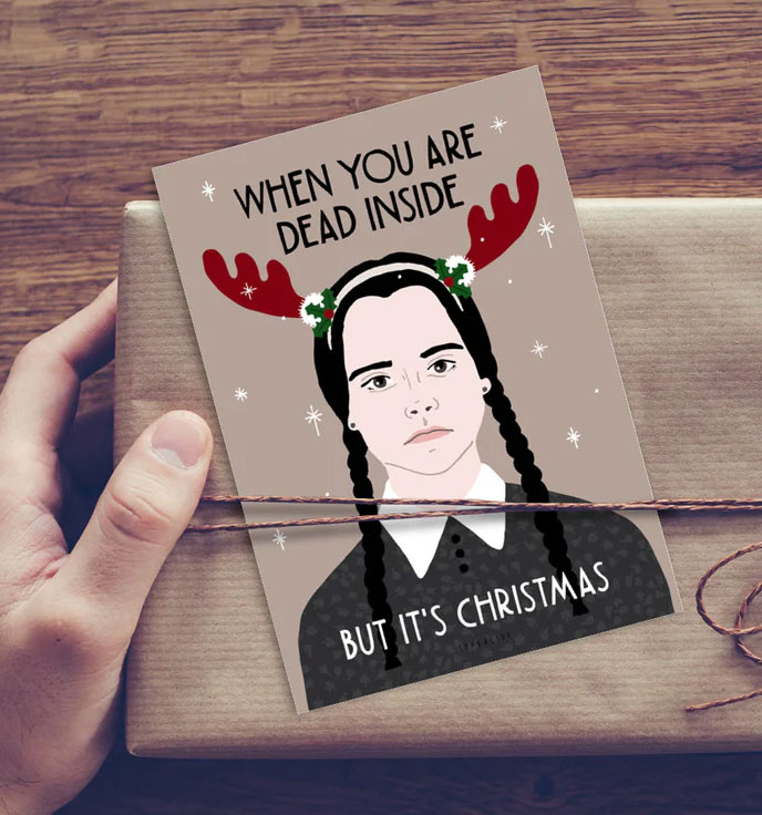 Typealive XMAS Postkarte "Dead Inside"