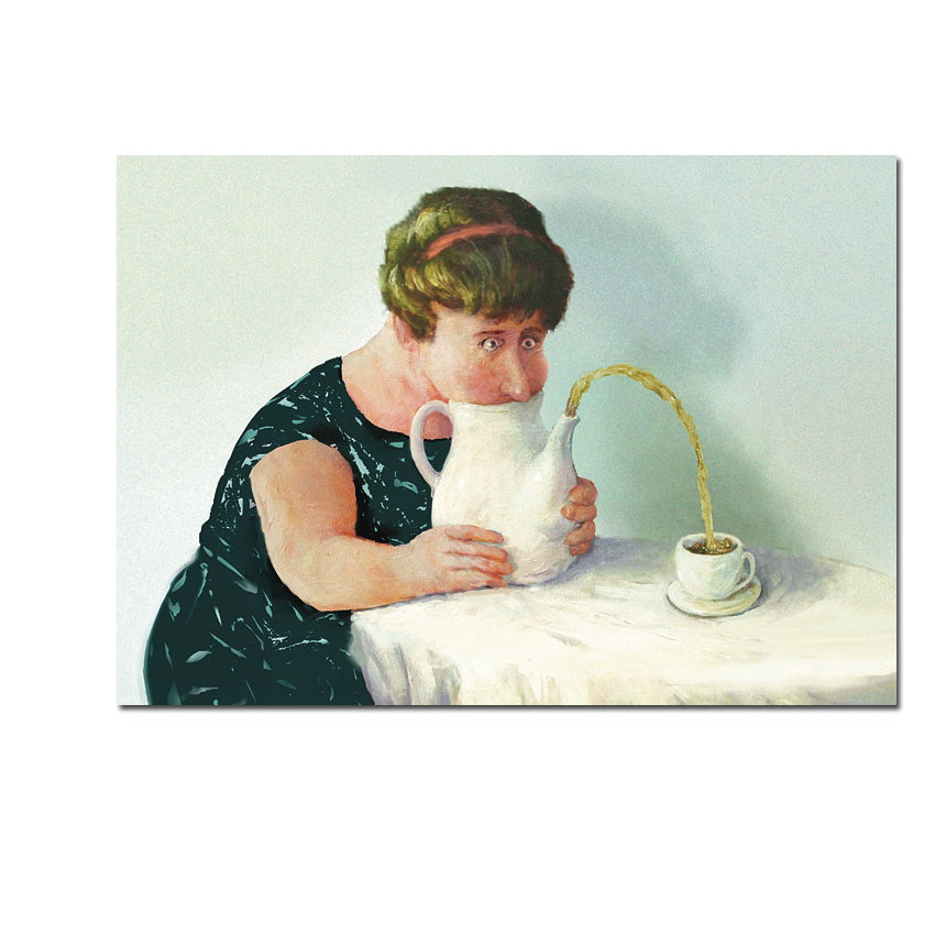 Inkognito Postkarte  Teatime 