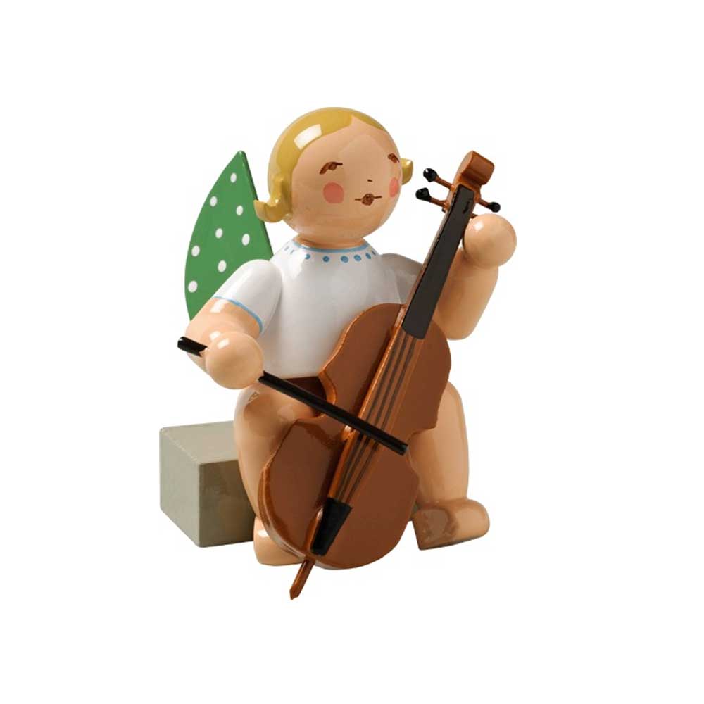 Wendt & Kühn ENGEL MIT VIOLONCELLO, blonde Haare