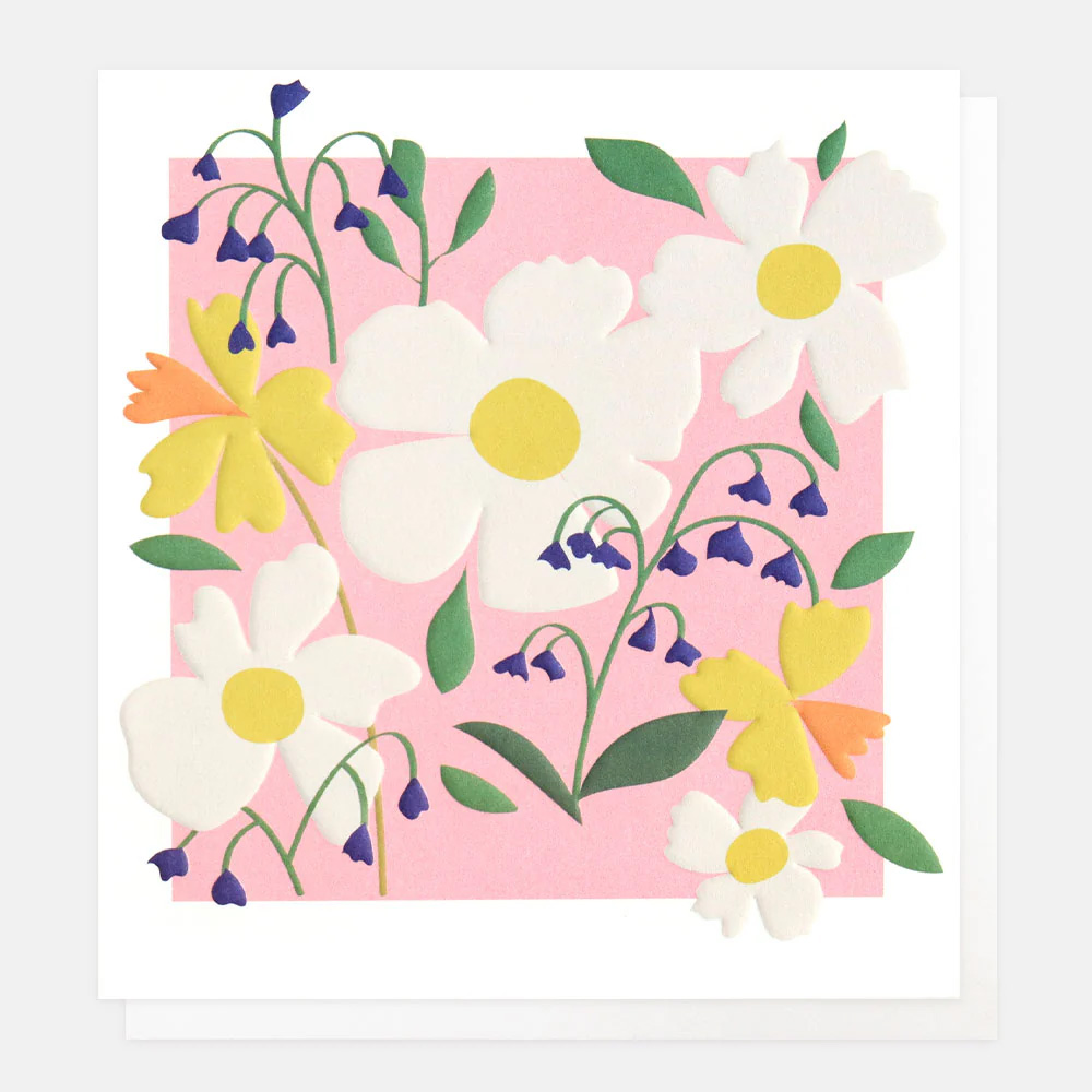 Caroline Gardner florale Geburtstagskarte Rosa , MED001