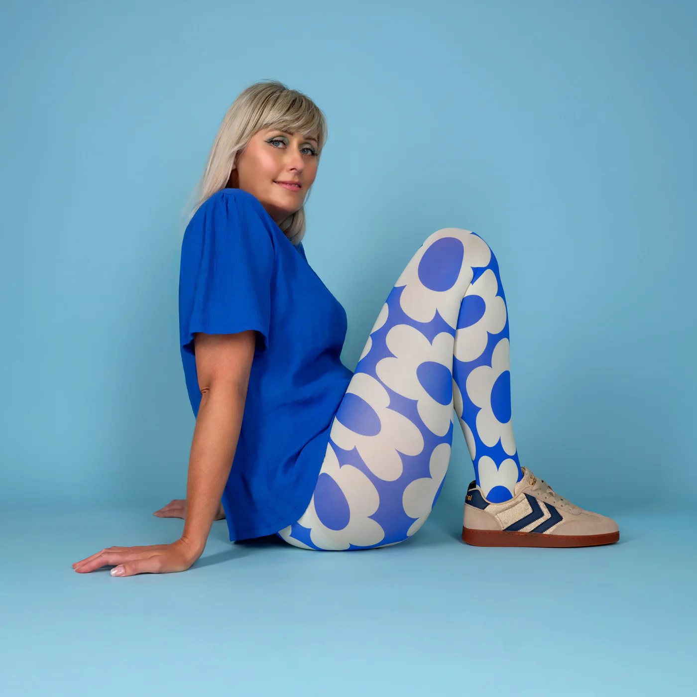 MARGOT Strumpfhosen Masblue Flowerettes,  MARGOT verrückte Mode aus Dänemark     