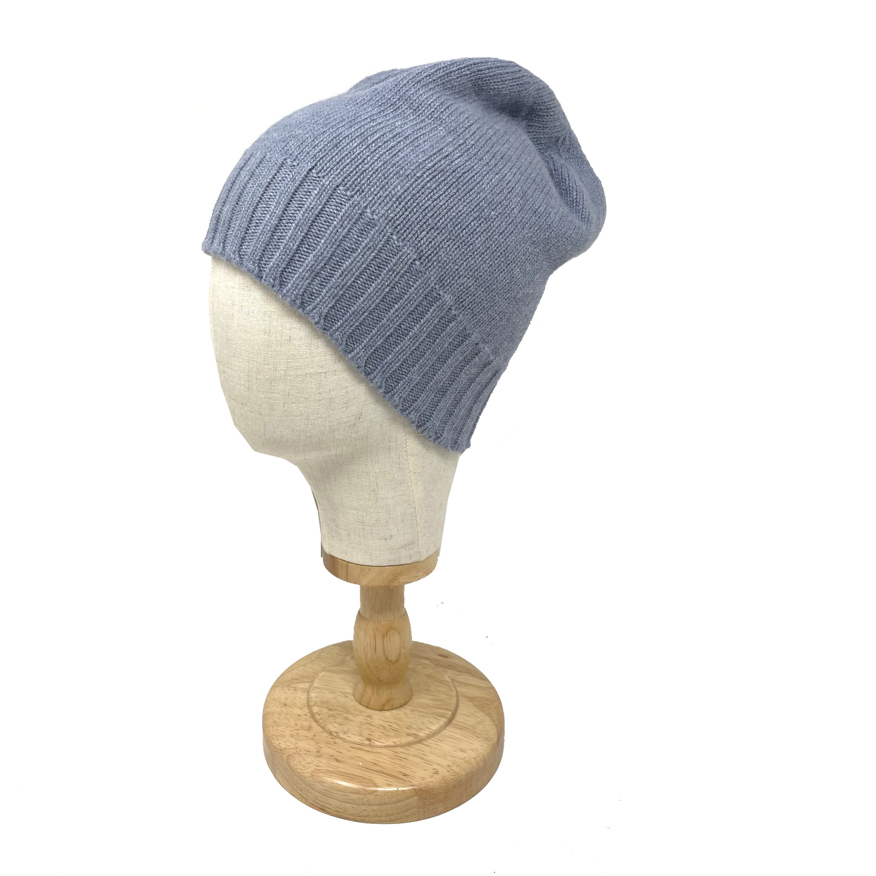 McKernan Mütze "CHUNKY TULIP HAT" stonewash, Wollmütze, 100% Wolle, Beanie oder mit Umschlag   