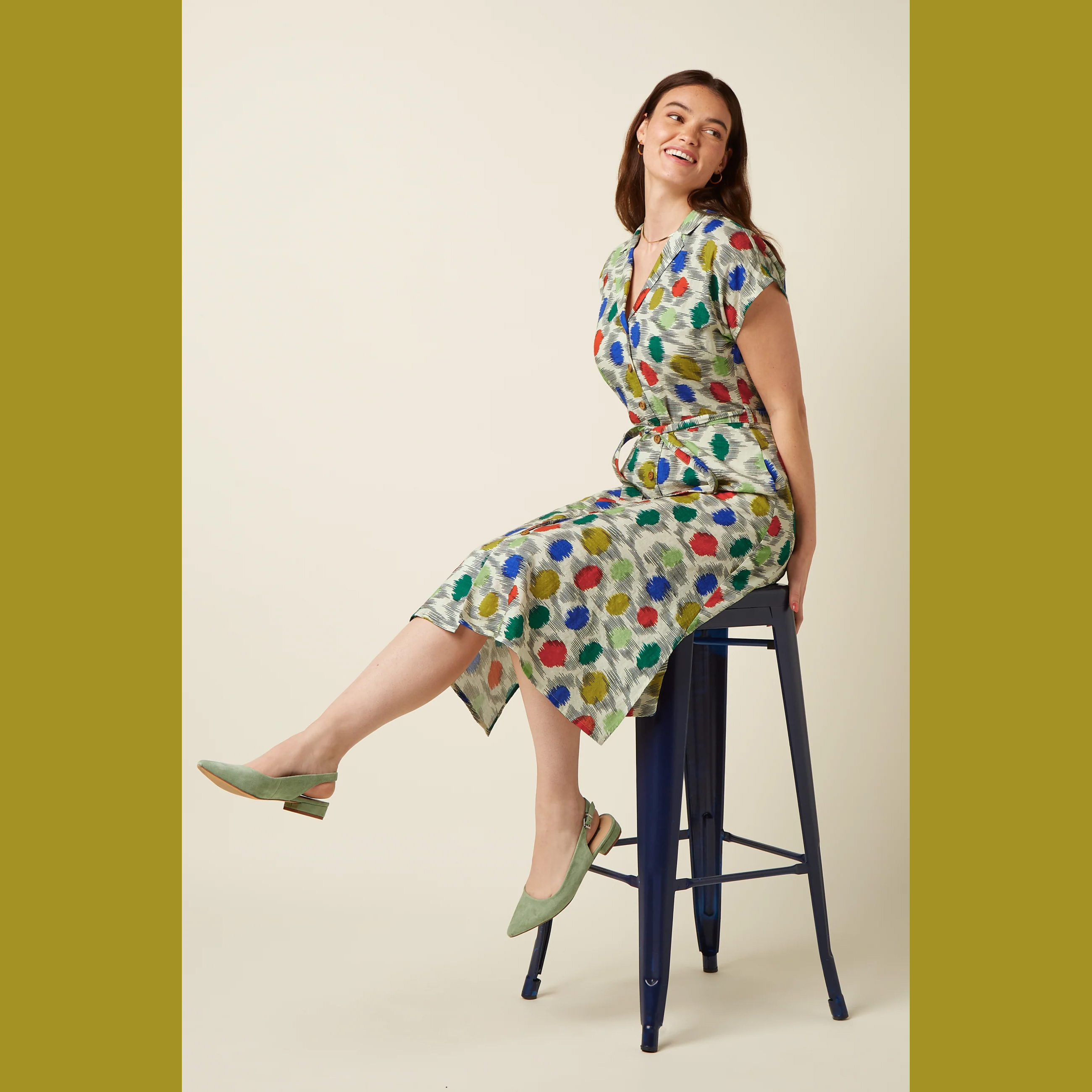 % King Louie Irene Dress Walton, Farbe Ice Cream - Walton, Kleid