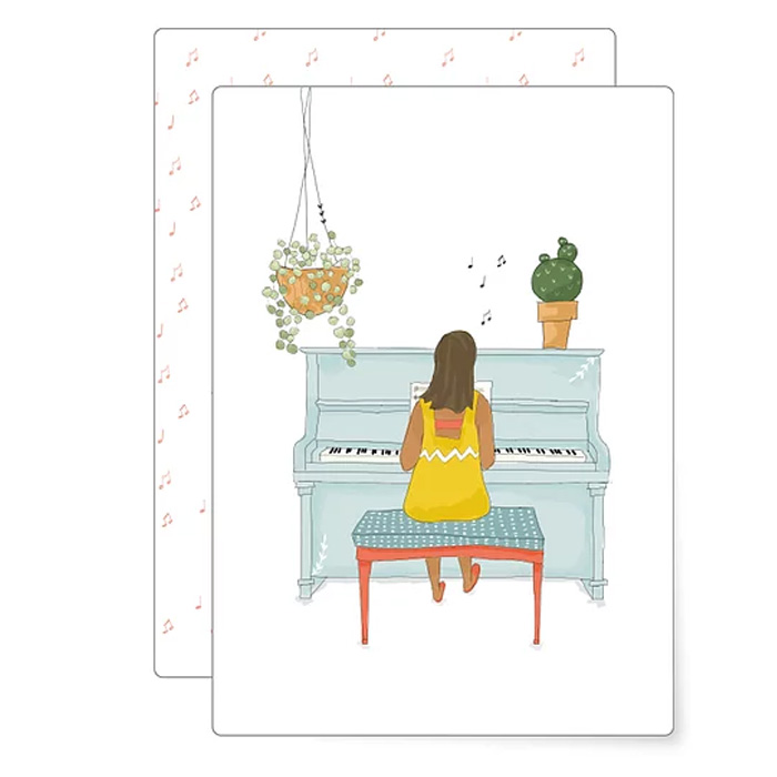 MIAO Postkarte   "Piano", Spiel mir Dein Lieblingslied!, Klavier