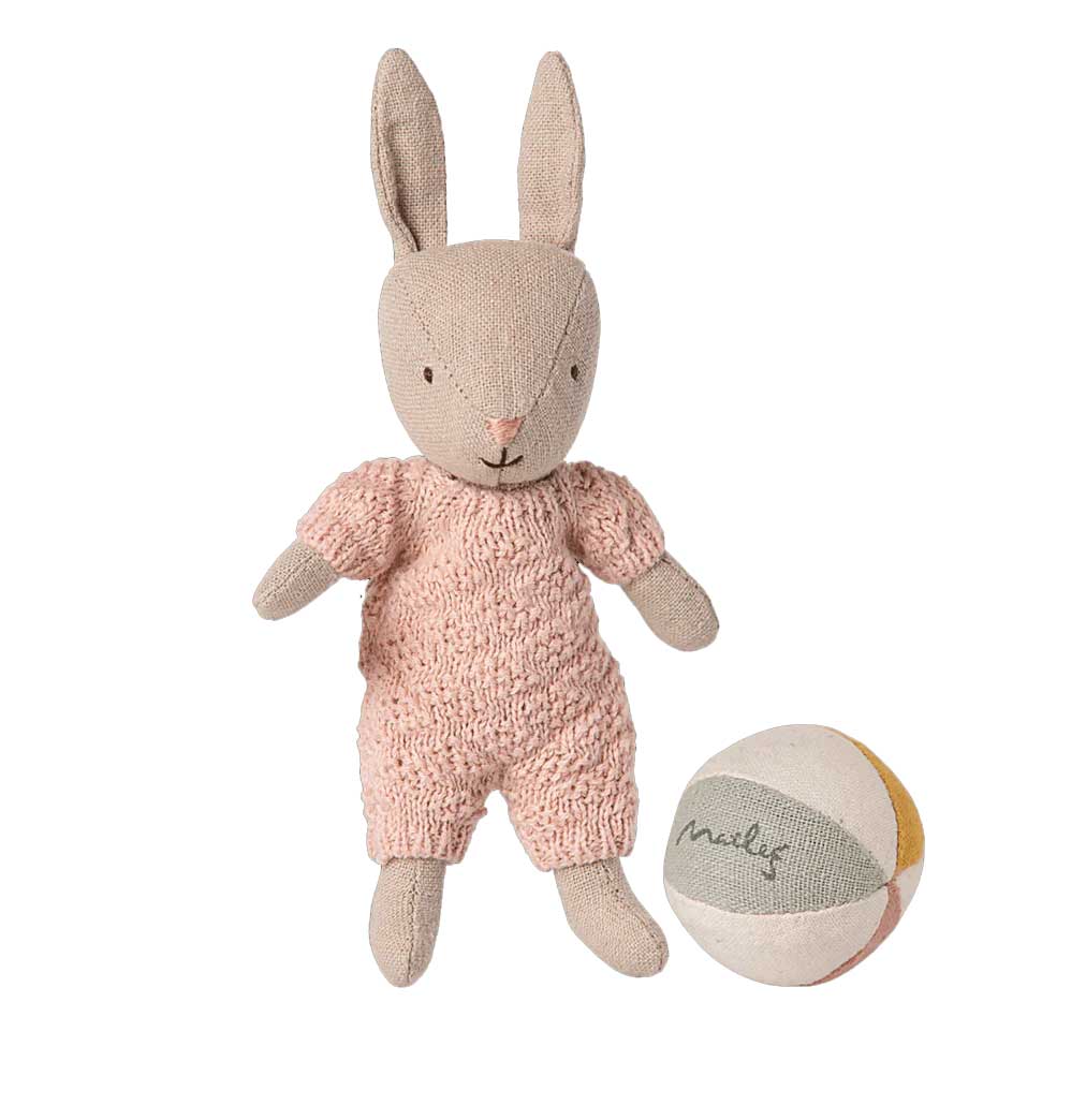 Maileg Kaninchen Set, Micro - Sand - Rosa