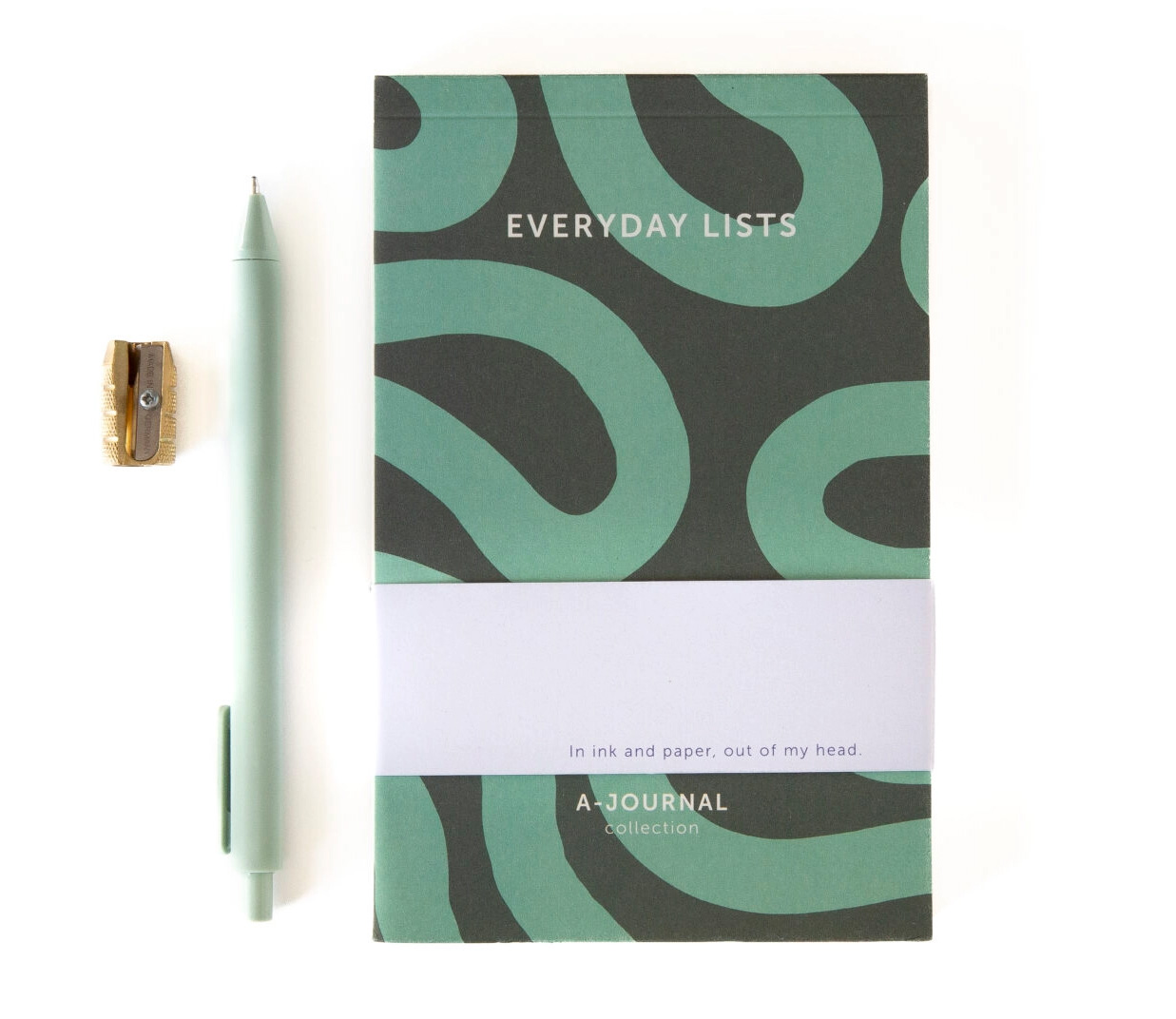 A-Journal Notizblock - Everyday List, Flow Mint, ca. 17 × 11 × 1,6 cm 