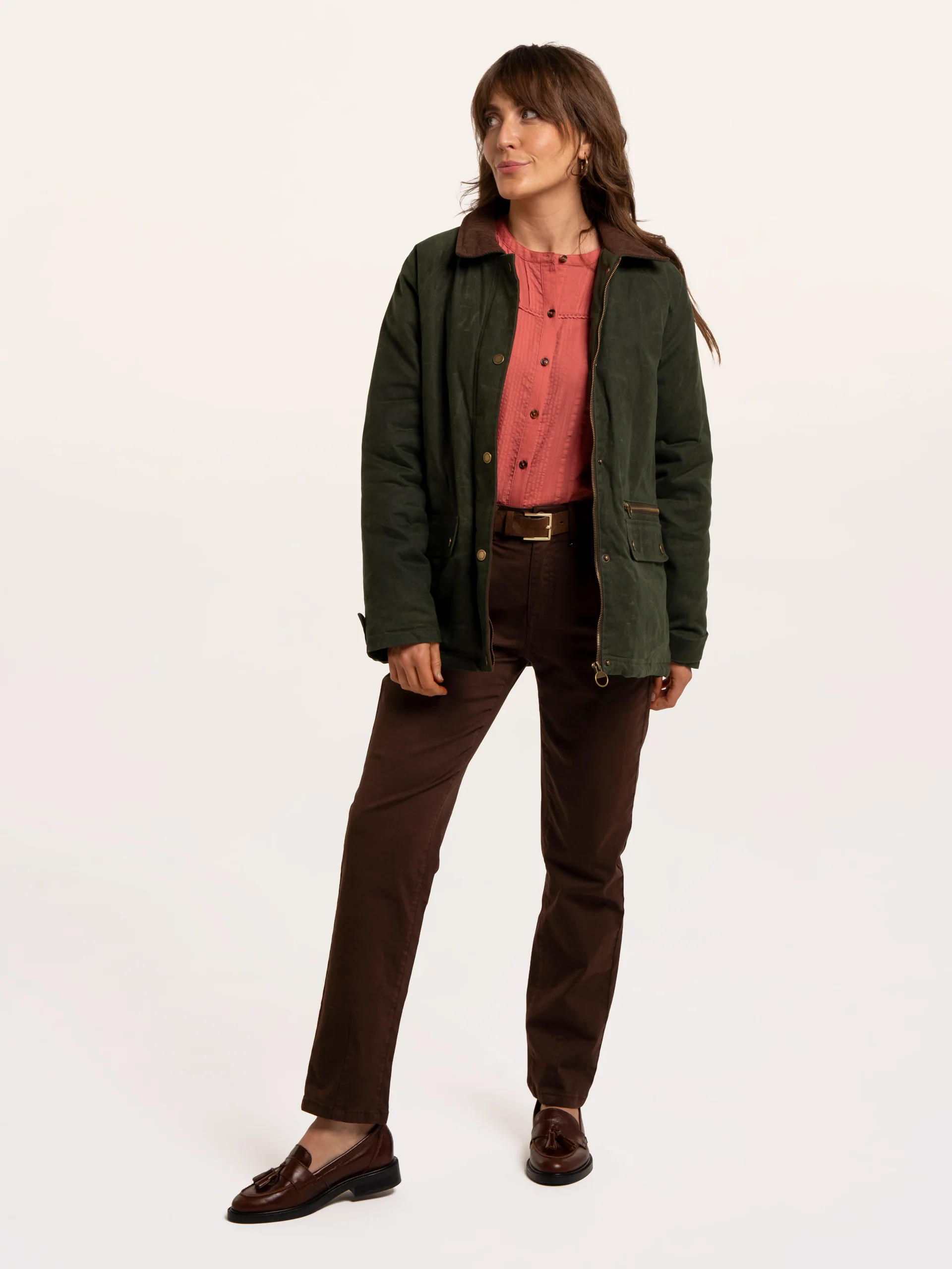 BRAKEBURN Jacke Pear Cord Collar Barn Jacket