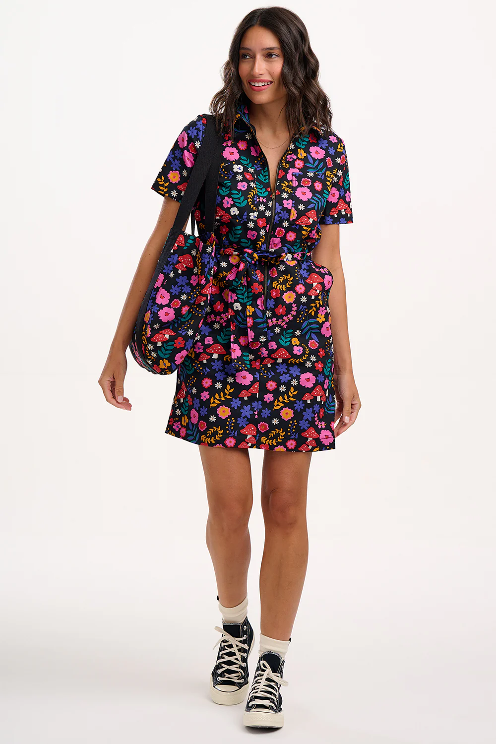 % Kleid TASHA, Minikleid mit Pilzen und Blumen, MULTI, TOADSTOOL FLORAL von sugarhill BRIGHTON