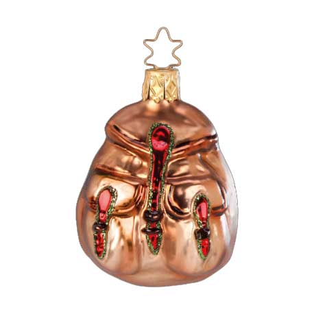 Inge Glas Christbaumkugel Wanderrucksack braun Inge Glas Christbaumkugel Wanderrucksack braun