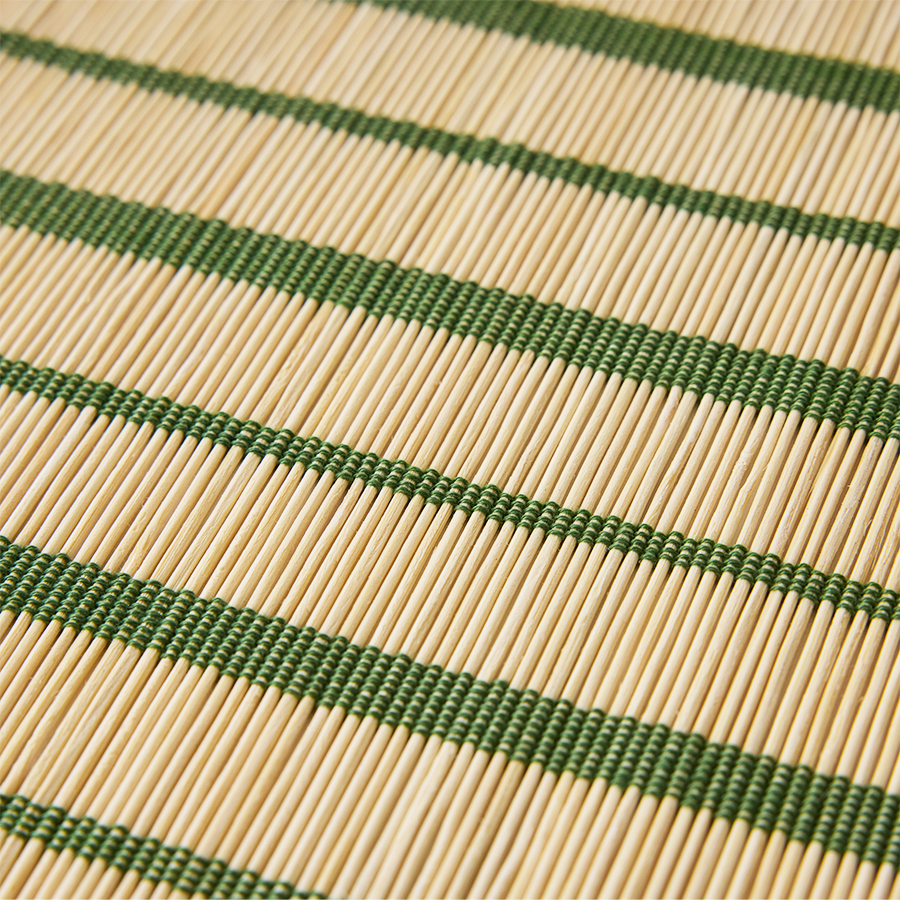 HKliving Tischset Bambus FERN/ Grün, bamboo placemat