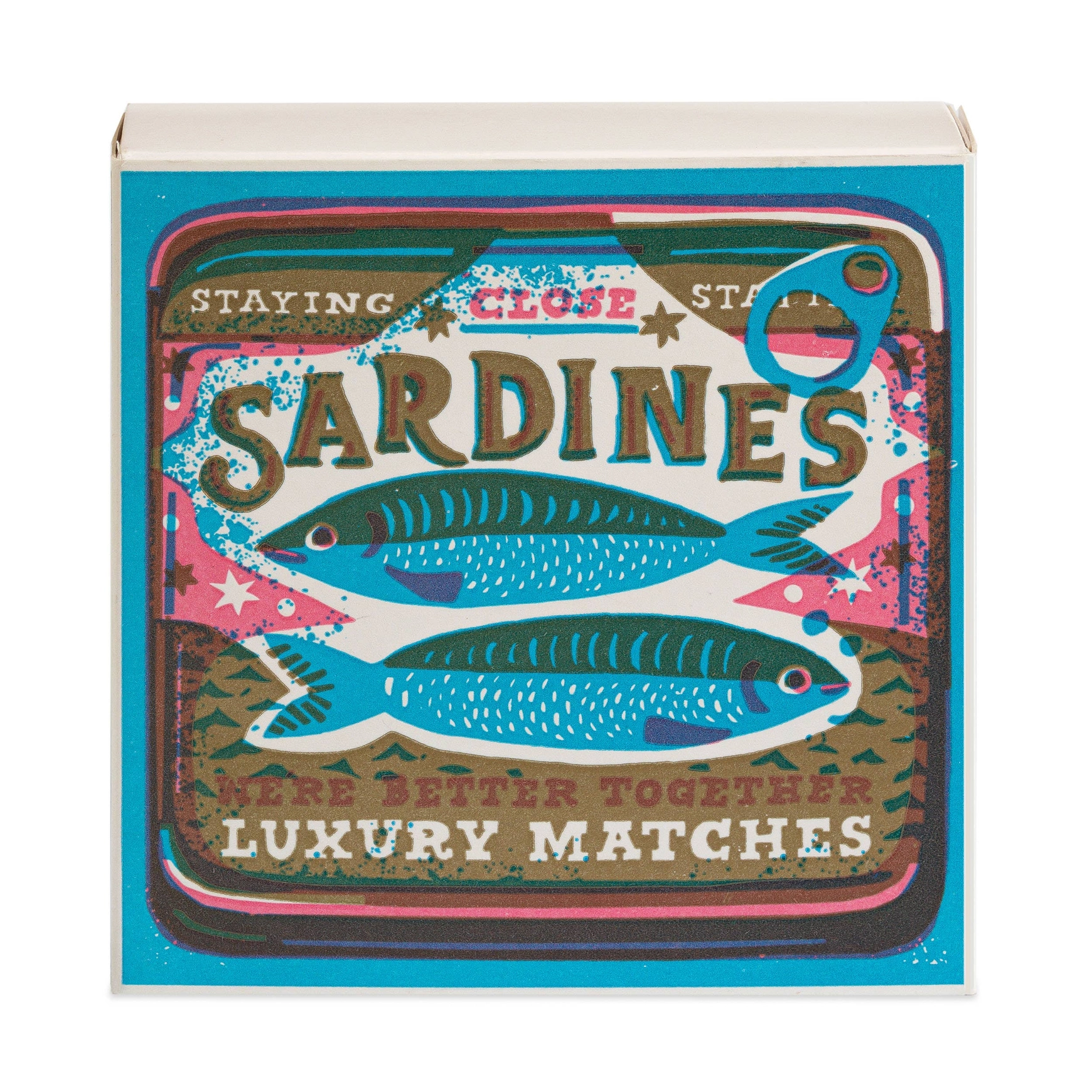 Archivist Gallery Streichhölzer "Sardines" von Archivist Gallery , ca.11 x 11 cm  , Sardinen