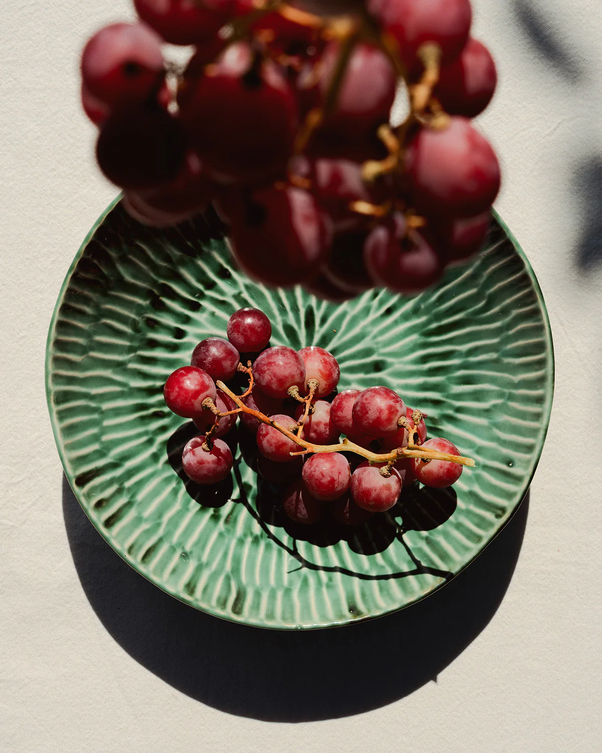  Verde Lanza Teller tief / TIEFE SERVIERPLATTE grün von Pascale Naessens, D. ca. 26 cm   