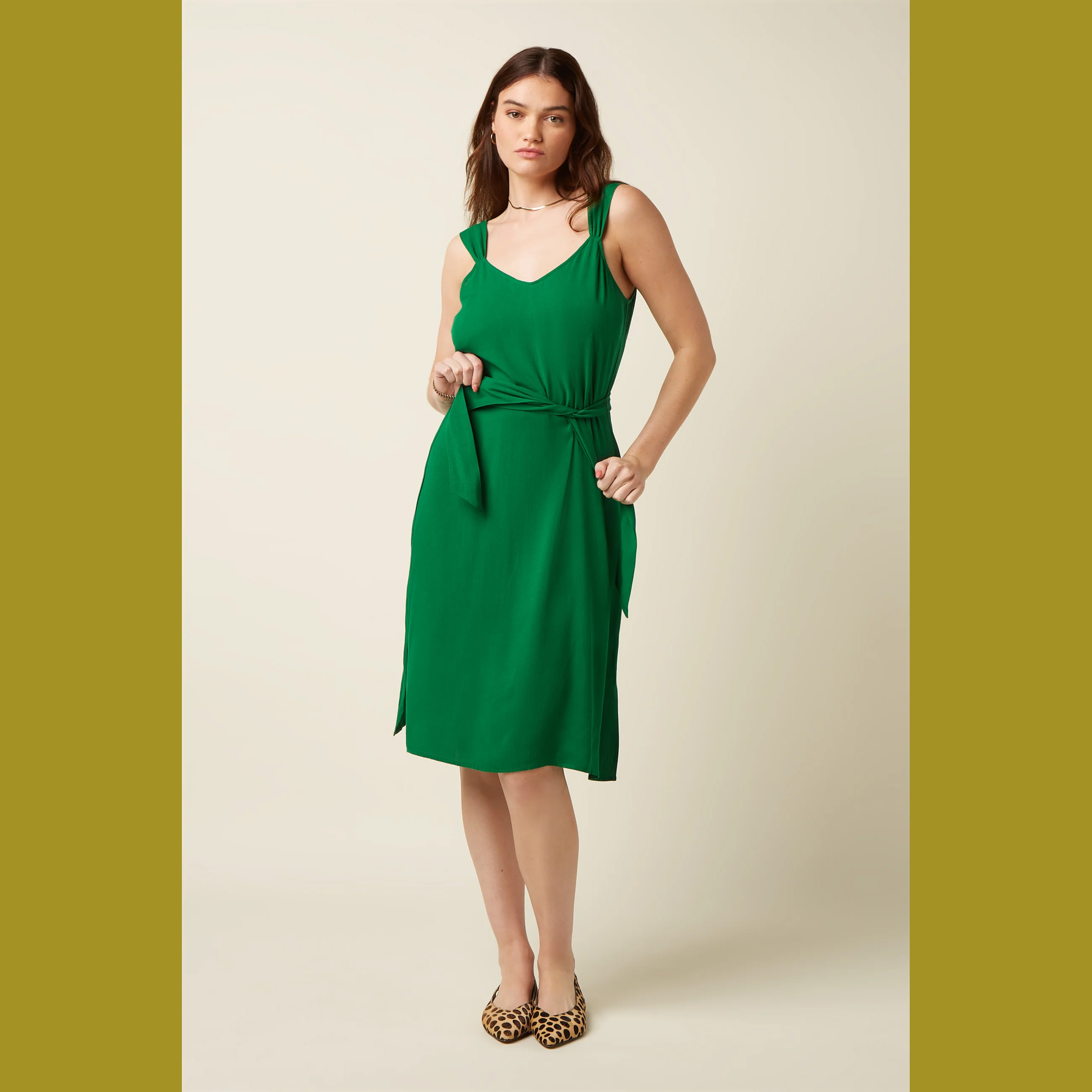 % King Louie Lenny Dress Atomic, Farbe Very Green - Atomic, Kleid