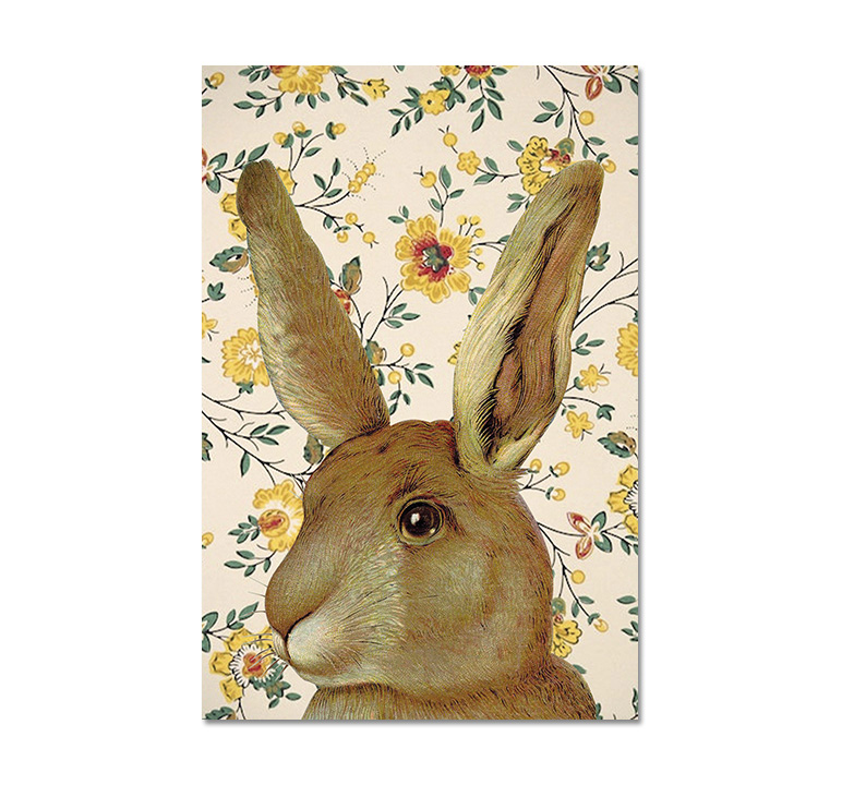 Vintage Postkarte Hase von Sköna Ting Postkarte Hase, Ostern