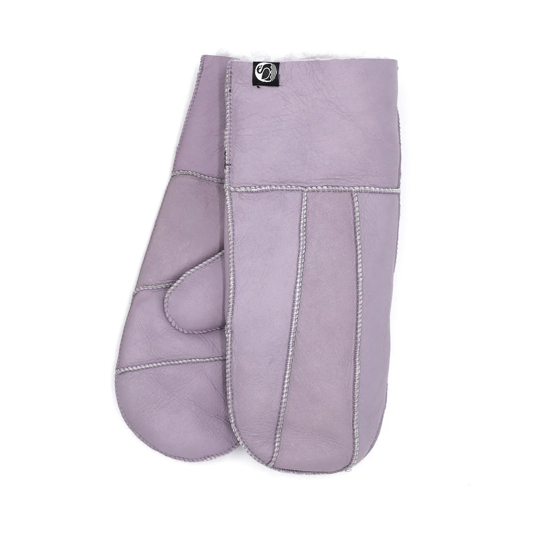 Danefae Fäustlinge NO WASTE, Schaffell, Soft Purple, No Waste Sheepskin Gloves, ONE SIZE  