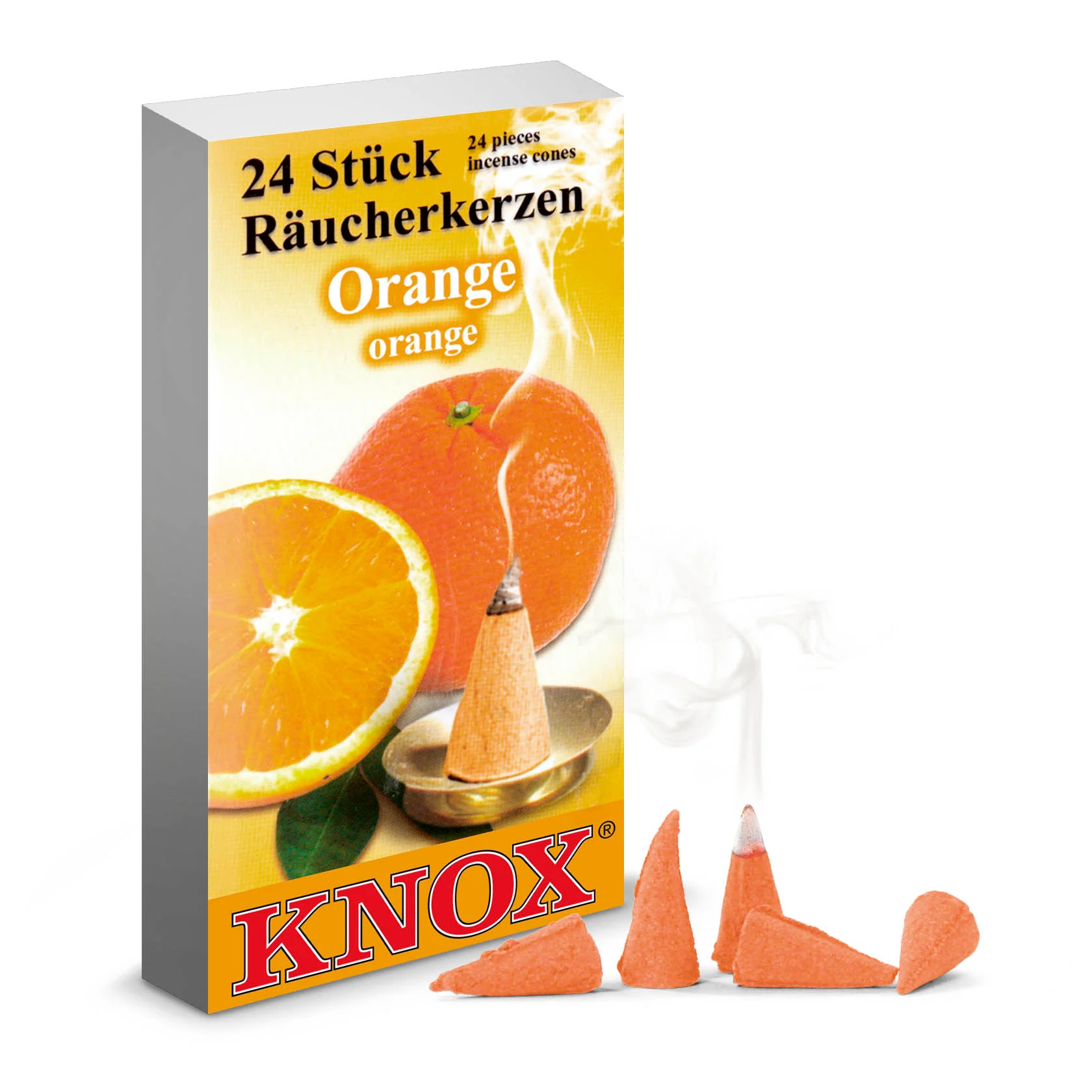 KNOX Räucherkegel Orange (24)