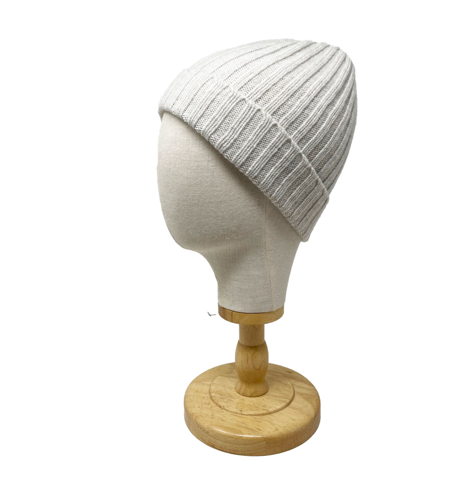 McKernan Mütze "CHUNKY RIB HAT" SILVER FOG, Wollmütze, 100% Wolle  