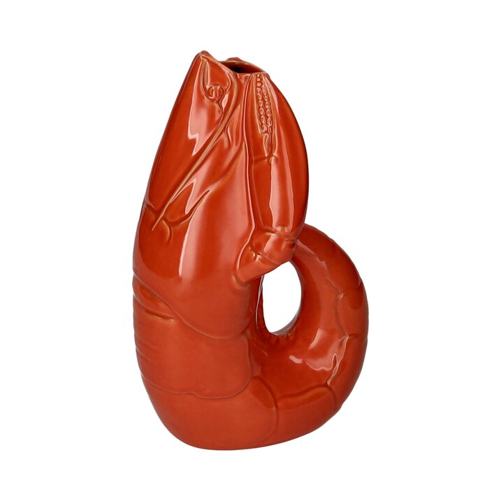 % Madame Crevette, Hummer, Vase, L, orangerot, Höhe ca. 32 cm