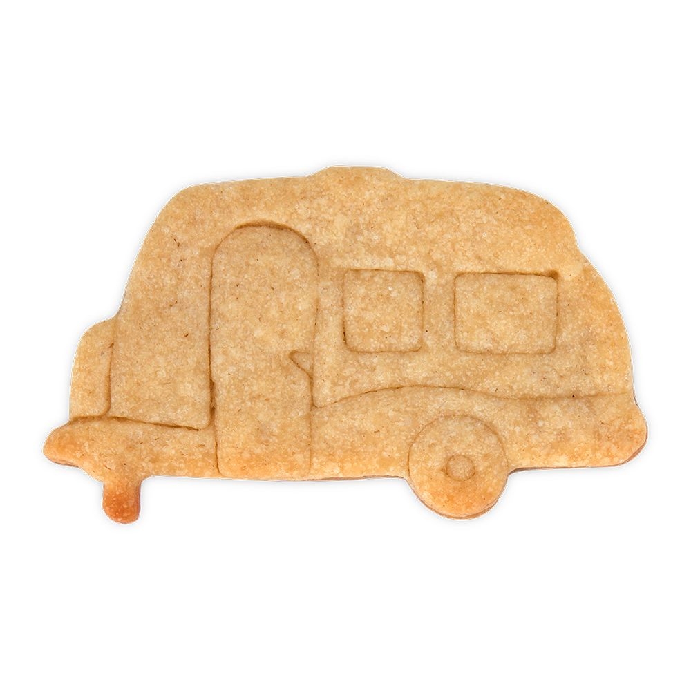 Ausstecherle Wohnwagen - 8 cm  von Städter, Prägeausstecher, Plätzchen Backen , Auto