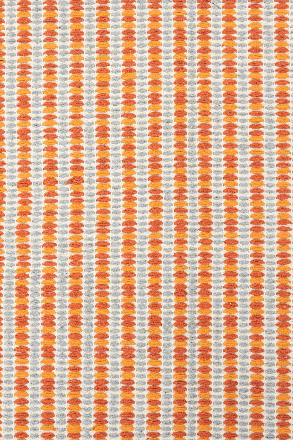 Teppich STRIPES, Orange-Grau,  ca. 90 x 60 cm, Baumwolle